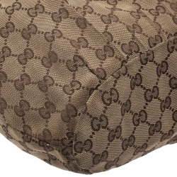 مملوكة مسبقًا Gucci Beige GG Canvas and Leather Medium Pelham Tote