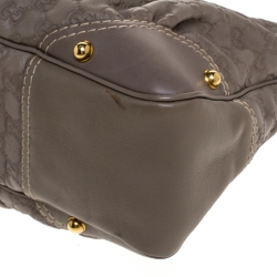 Pre Owned حقيبة غوتشي جوكي متوسطة جلدغوتشيسيما  بيج