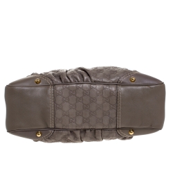 Pre Owned حقيبة غوتشي جوكي متوسطة جلدغوتشيسيما  بيج