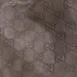 Pre Owned حقيبة غوتشي جوكي متوسطة جلدغوتشيسيما  بيج