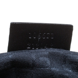Pre Owned Gucci Black Canvas Small Vintage Flap Shoulder Bag
