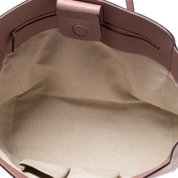 مملوكة مسبقًا Gucci Pink Leather Large Swing Shopper Tote