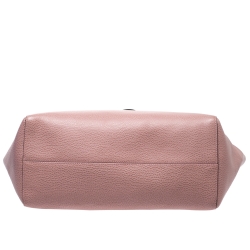 مملوكة مسبقًا Gucci Pink Leather Large Swing Shopper Tote