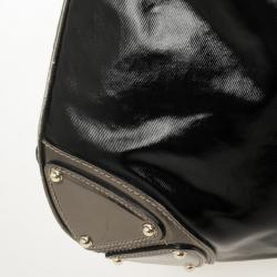 Pre Owned Gucci Black Patent Indy Hobo