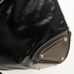 Pre Owned Gucci Black Patent Indy Hobo