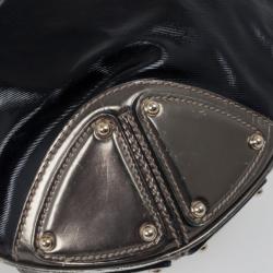 Pre Owned Gucci Black Patent Indy Hobo