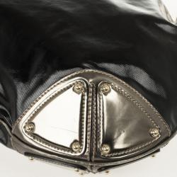 Pre Owned Gucci Black Patent Indy Hobo