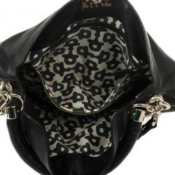 مملوكة مسبقًا Gucci Black Leather Indy Top Handle Bag