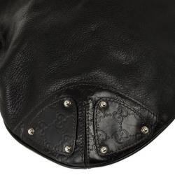 مملوكة مسبقًا Gucci Black Leather Indy Top Handle Bag