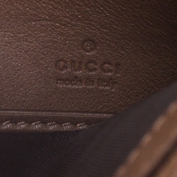 Gucci Brown Micro Guccissima Leather Nice Continental Wallet
