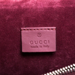 Pre Owned حقيبة كتف غوتشي Dionysus  متوسطة سويدي وكانفاس سوبريم GG حمراء / بيج