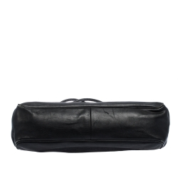 Pre Owned Gucci Black Canvas and Leather Frame Shoulder Bag