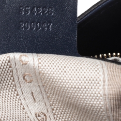 Pre Owned Gucci Blue Diamante Leather Bucket Bag