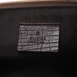 مملوكة مسبقًا Gucci Beige/Brown GG Canvas and Leather Boat Pochette Bag
