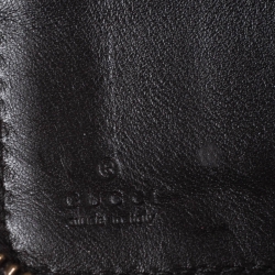 Gucci Black Matelasse Leather GG Marmont Zip Around Wallet