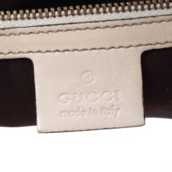 مملوكة مسبقًا Gucci Beige GG Canvas Canvas and Leather Small Queen Hobo
