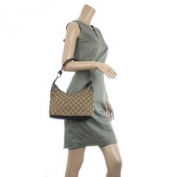 Pre Owned Gucci GG Canvas Monogram Brown Hobo