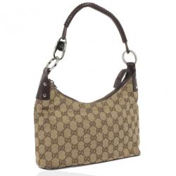 Pre Owned Gucci GG Canvas Monogram Brown Hobo
