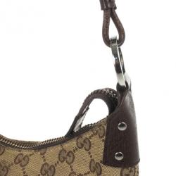 Pre Owned Gucci GG Canvas Monogram Brown Hobo