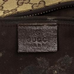 Pre Owned Gucci GG Canvas Monogram Brown Hobo