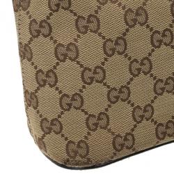 Pre Owned Gucci GG Canvas Monogram Brown Hobo