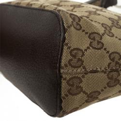 Pre Owned Gucci GG Canvas Monogram Brown Hobo