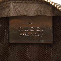 Pre Owned Gucci Brown GG Supreme Canvas And Leather Joy Boston Bag