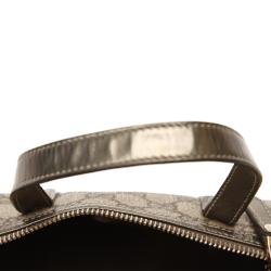 Pre Owned Gucci Brown GG Supreme Canvas And Leather Joy Boston Bag