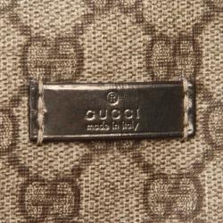 Pre Owned Gucci Brown GG Supreme Canvas And Leather Joy Boston Bag