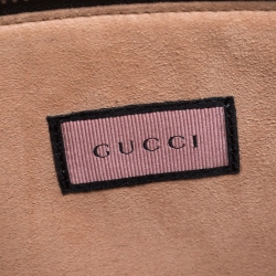 مملوكة مسبقًا Gucci Black Leather Guccighost Life is Gucci Clutch
