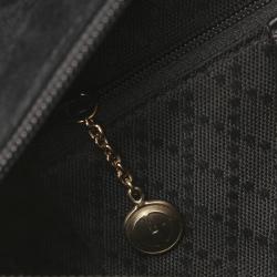 مملوكة مسبقًا Gucci Black Velvet Bamboo Top Handle Bag