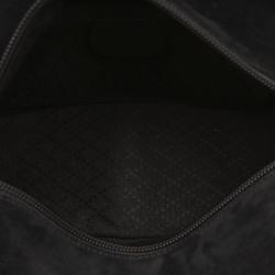 مملوكة مسبقًا Gucci Black Velvet Bamboo Top Handle Bag