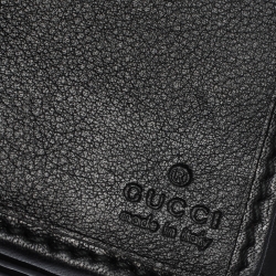 Pre Owned Gucci Black Microguccissima Patent Leather Nice Continental Wallet