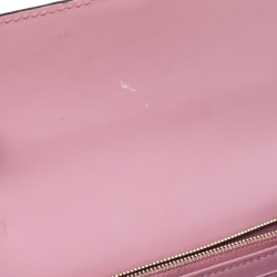 Gucci Pink Guccissima Leather Icon Wallet on Chain