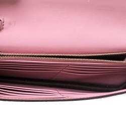 Gucci Pink Guccissima Leather Icon Wallet on Chain