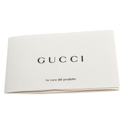 Pre Owned حقيبة كتف غوتشي سيلفي سلسلة متشابكة صغيرة جلد أسود