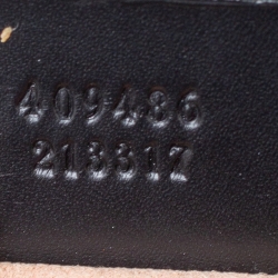 Pre Owned Gucci Black Guccissima Leather Medium Padlock Shoulder Bag