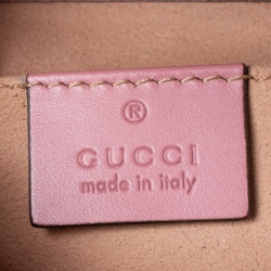 مملوكة مسبقًا Gucci Pink Guccissima Leather Small Padlock Shoulder Bag