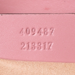مملوكة مسبقًا Gucci Pink Guccissima Leather Small Padlock Shoulder Bag