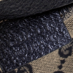 مملوكة مسبقًا Gucci Navy Blue GG Canvas Web Shelley Belt Bag