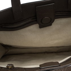 Pre Owned Gucci Beige GG Supreme Canvas Tiger Patch Paramour Tote