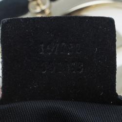 Pre Owned Gucci Black Patent Britt Tassel Flap Bag