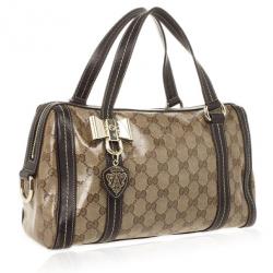 Pre Owned Gucci Duchessa Medium Boston Satchel Handbag