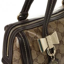 Pre Owned Gucci Duchessa Medium Boston Satchel Handbag