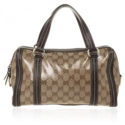 Pre Owned Gucci Duchessa Medium Boston Satchel Handbag