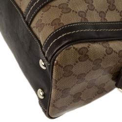 Pre Owned Gucci Duchessa Medium Boston Satchel Handbag