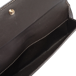 Gucci Brown/Beige GG Canvas and Canvas Mayfair Bow Continental Wallet