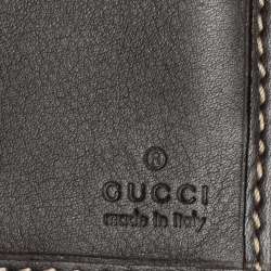 Gucci Brown/Beige GG Canvas and Canvas Mayfair Bow Continental Wallet