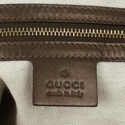 Gucci Bronze Metallic Guccissima Leather Heart-Bit Medium Hobo Bag