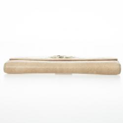 Gucci Beige Guccissima Continental Wallet